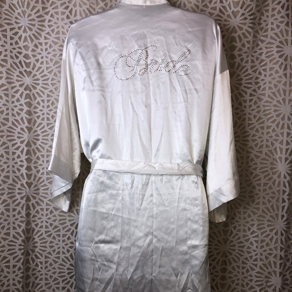 Victoria's Secret Other - Victoria’s Secret White Satin Bridal Robe